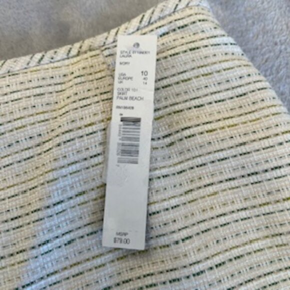 Alex Marie Women's Lined Pencil Skirt Slit Back 10 - Picture 15 of 16